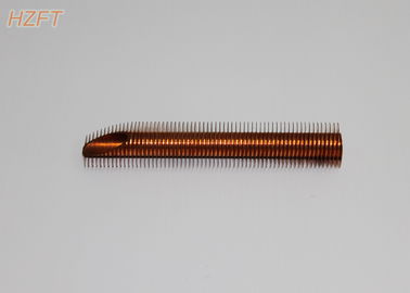 Spiral Finned Copper Tubing For LED Heat Radiator , Extruded Fin Tube