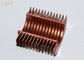 Integral Copper / Copper Nickel Spiral Finned Tube With High Fins For Condensing Boiler